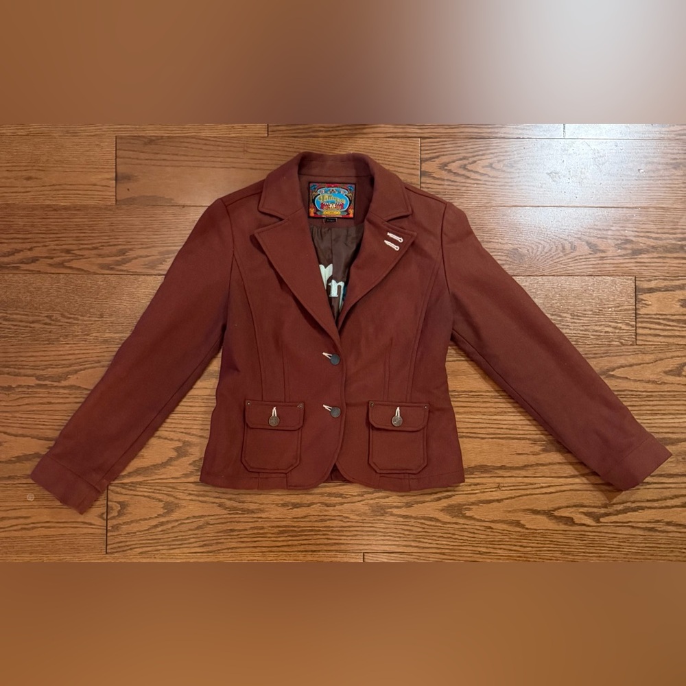 Hippiecore Filmore Women's Blazer in Deep Brown